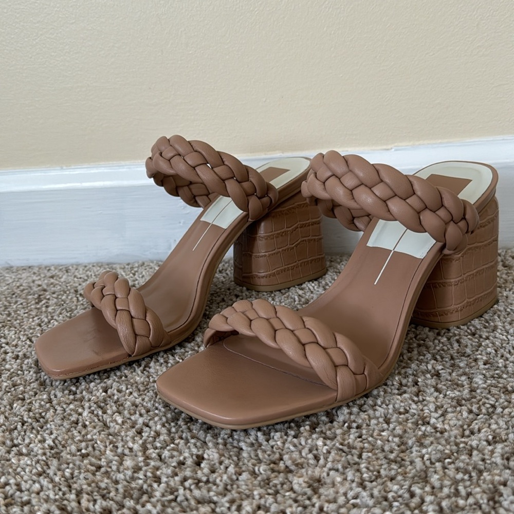 Dolce Vita Nude Braided Heels